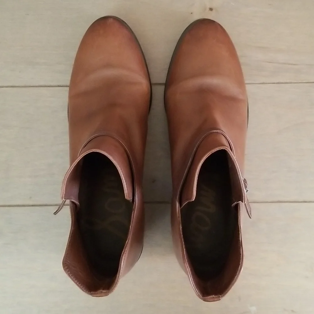 Sam Edelman Palmer Brown Leather Bootie